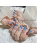 【新規オフ0円/ドライケア付き】french nail ¥6,400
