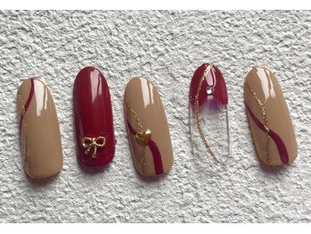 ルナウーナ 谷塚店(LUNAUNA)/バレンタインネイル7040円