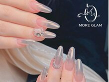 モアグラム 渋谷道玄坂店(More Glam)/ミラーネイル　パラジェル