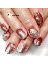 マカナ(Makana)/ブラウンマグネットネイル