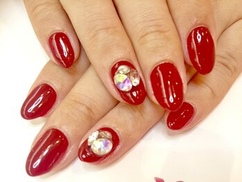 ネイルサロンアンドネイルスクールアートローズ 町田店(Art Rose)/Vカットネイル