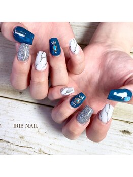 アイリーネイル(IRIE NAIL)/ジェル　手描き4本アート