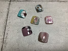 親指ワンポイントアート6480