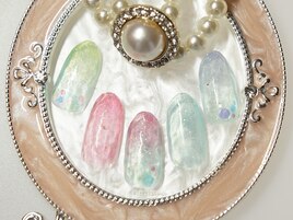 キラキラグラデーションネイル♪