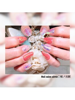 ネイル アリビオ(Nail alivio)の写真/改札から徒歩30秒！／お仕事帰り・家事の空き時間にも通いやすい好立地♪メンズのお客様も多数ご来店中！