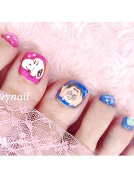 ファラウェイネイル(Faraway nail)/フットにも痛ネイルできます☆
