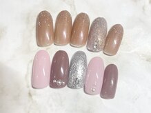 ブルゴーニュ(Bourgogne)/ベージュピンクネイル