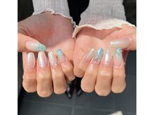 ハズグラスネイル(Haze Grass nail)/水面ネイル