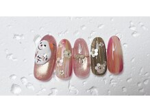 ミルネイル(Mil Nail)/お正月溶け雪だるま　　No83