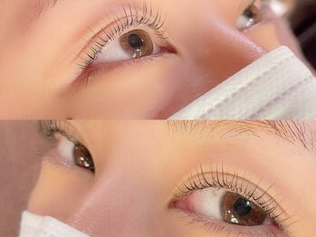 エル サロン アイラッシュ(ELLE salon eyelash)の写真/ダメージ最小限パリジェンヌ風まつげパーマ¥5500/高級エクステ120本¥6600☆ぱっちり目元ですっぴん力をUP！