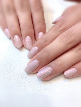 ハーティーネイル hearty nail 溝の口店/偏光パールネイル