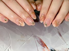 ピンクまろやかネイル