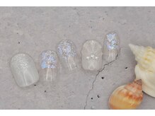 ネイルサロンプリッシュ 横浜店(prish)/6000円　シェルアート　透明感