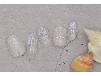 ネイルサロンプリッシュ 横浜店(prish)/6000円　シェルアート　透明感