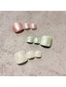 【平日限定FOOT】うるうるミラーFOOTネイルshellac3色限定￥10,000→￥7,500