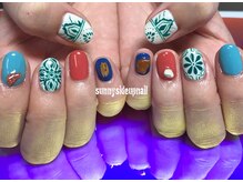 サニーサイドアップ ネイル(Sunny SideUp nail)/Retro tile art.