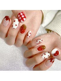 いちごチョコネイル