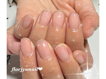 フロージュ ネイル(florjyu nail)/シアーワンカラーnail