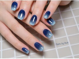 ネイビーネイル/お洒落シンプル