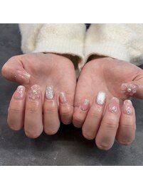 ぷっくりお花ネイル