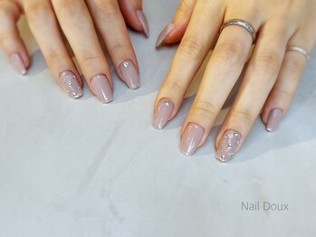 ネイル ドゥ 岡山駅前店(Nail Doux)/スキニーフレンチネイル
