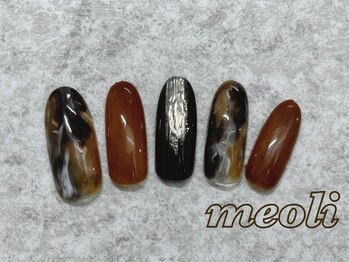 ミオリィ(meoli)/ワンカラー+ニュアンスアート