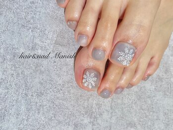 マニッシュ(Manish)/雪の結晶/スモーキーグレー