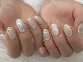 【山崎】シンプル冬ネイル