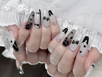 【Risa】チェックネイル