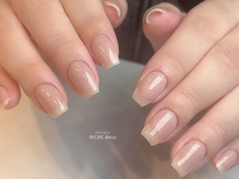 リッシュ ドゥ(RICHE deux)/ベージュラメワンカラー