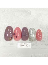ネイルサロン クイル(QUILL)/11月くすみカラー（３）
