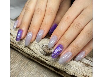 爪屋べっぴん堂/春色パープルデザイン