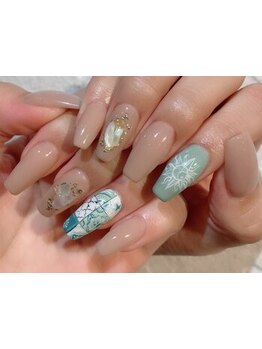 手描きアートが得意なサロン