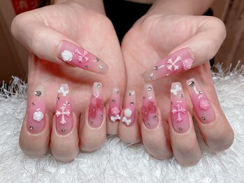 レアネイル 新宿(le'a nail)/持ち込みピンクチーク