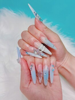 ネイルエープラスシー(NailA+C)の写真/【スカルプ特化店が仙台国分町にNewOPEN！】フォルムにもこだわる長さ出しで指先を美しく華やかに☆