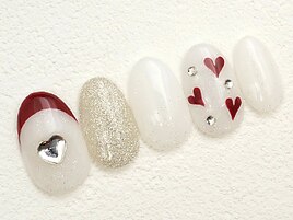 【定額】6490円★ハートネイル