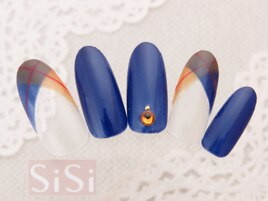 大人ネイル★チェックフレンチ