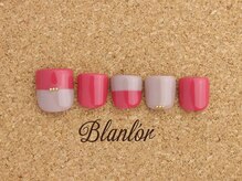 ネイルサロン ブランロール 三軒茶屋店(Blanl'or)/Foot バイカラーネイル