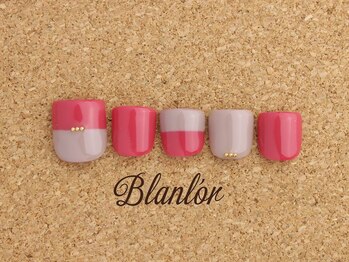 ネイルサロン ブランロール 三軒茶屋店(Blanl'or)/Foot バイカラーネイル