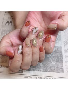 ピピランチェ(PIPIRANCHE)/秋ニュアンスネイル