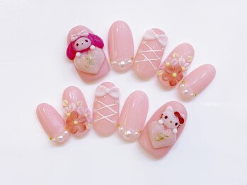 ネイルコレクション ピンク(Nail Collection Pink)/オーダーチップ＋キャラ３Ｄ♪