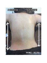 ノリスズ(NORI SUZU)/筋肉の縮み/骨盤の高さ/ウエスト