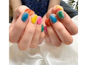 ヒールネイル(heal nail)/colorfulバブルnail~