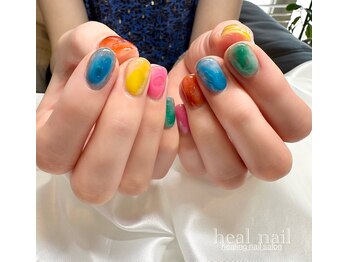 colorfulバブルnail～