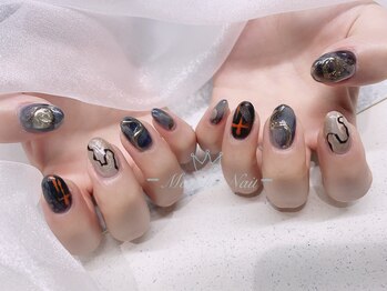 モルフォネイル(Morpho nail)/#ニュアンスネイル #マーブル