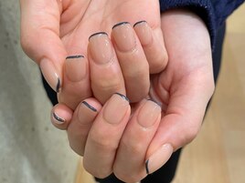 細ライン×ワンカラー