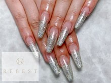 リーベスト 四条畷店(REBEST)/長さだし10本ラメグラデーション