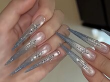 美人計ネイルサロンの雰囲気（ダブルフラッシュ☆ラメ&マグネット｜マグネット&オーロラシール）