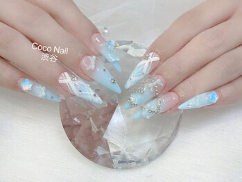 ココネイル 渋谷(CoCo Nail)の写真/渋谷駅近♪仕事帰り・早朝OK！長さ出し持ち込みもつけ放題も◎