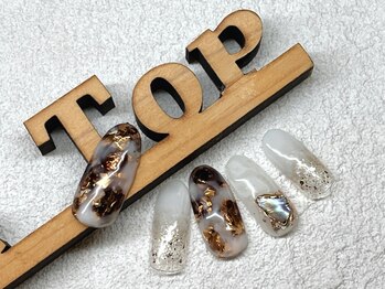 夏のべっ甲×白グラデ